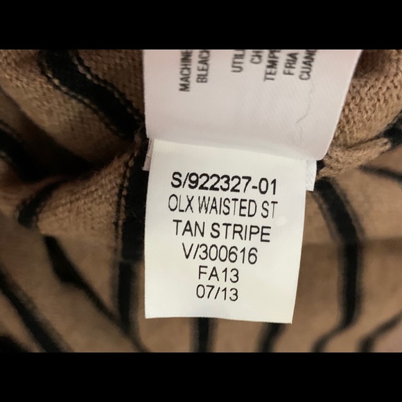 Old Navy Tan Black Stripe Sweater Dress - Picture 8 of 8
